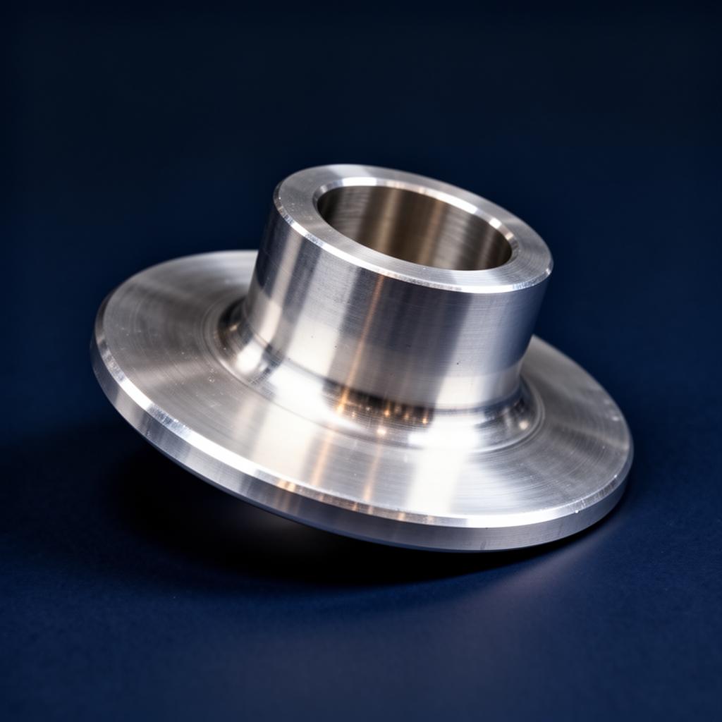 Aluminium collar (hub) flange for lap-joint stub end assemblies